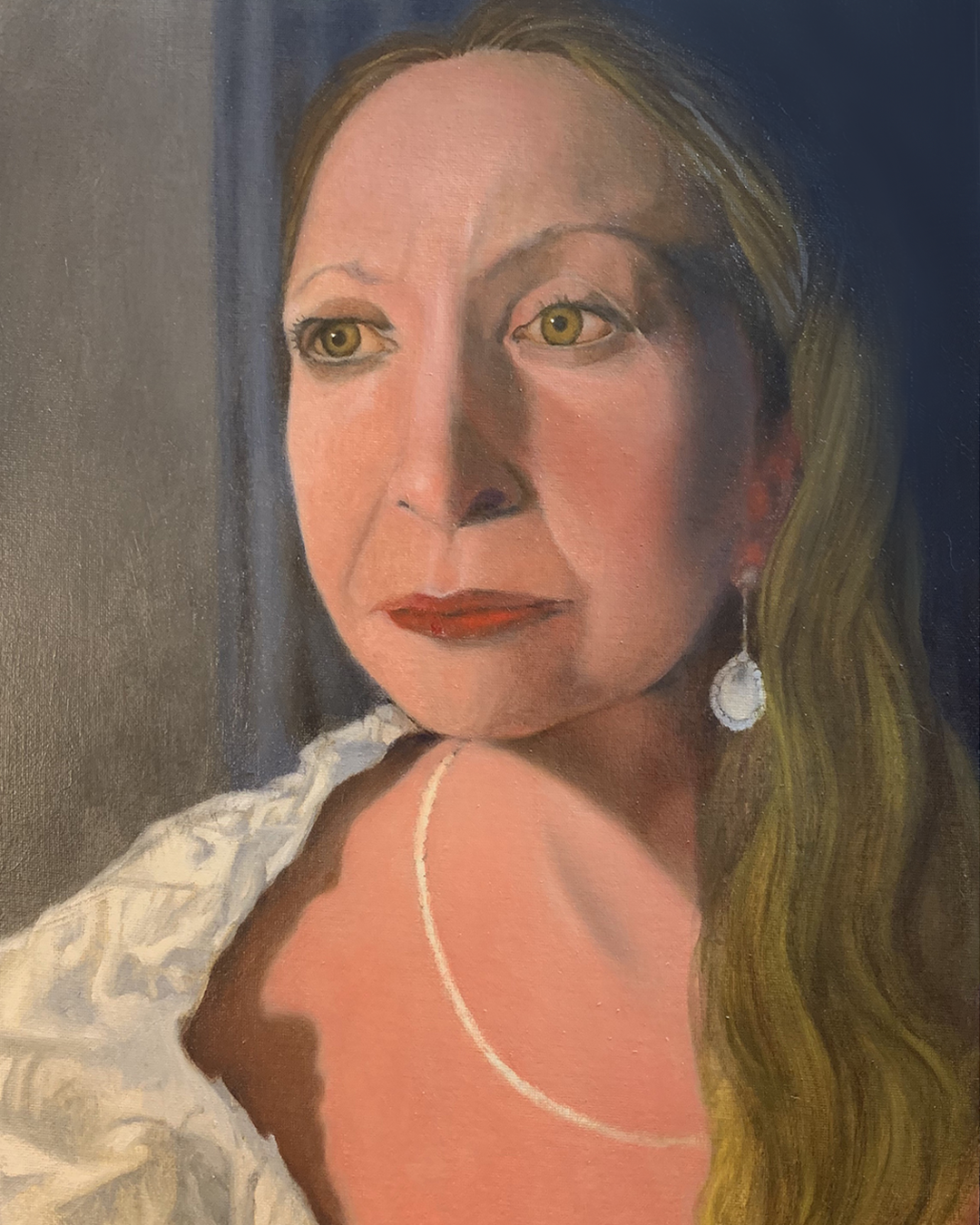 Jimmi, oil painting on canvas by Geoff Holle.