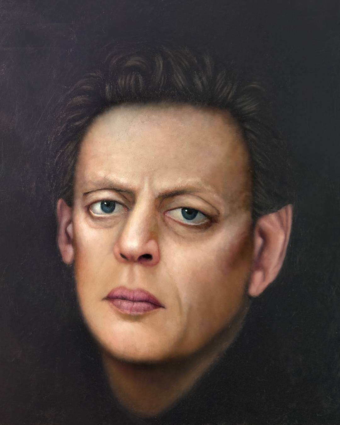 Philip, oil painting on panel by Geoff Holle.