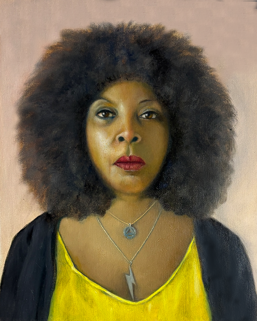 Chrystal, oil painting on canvas by Geoff Holle.