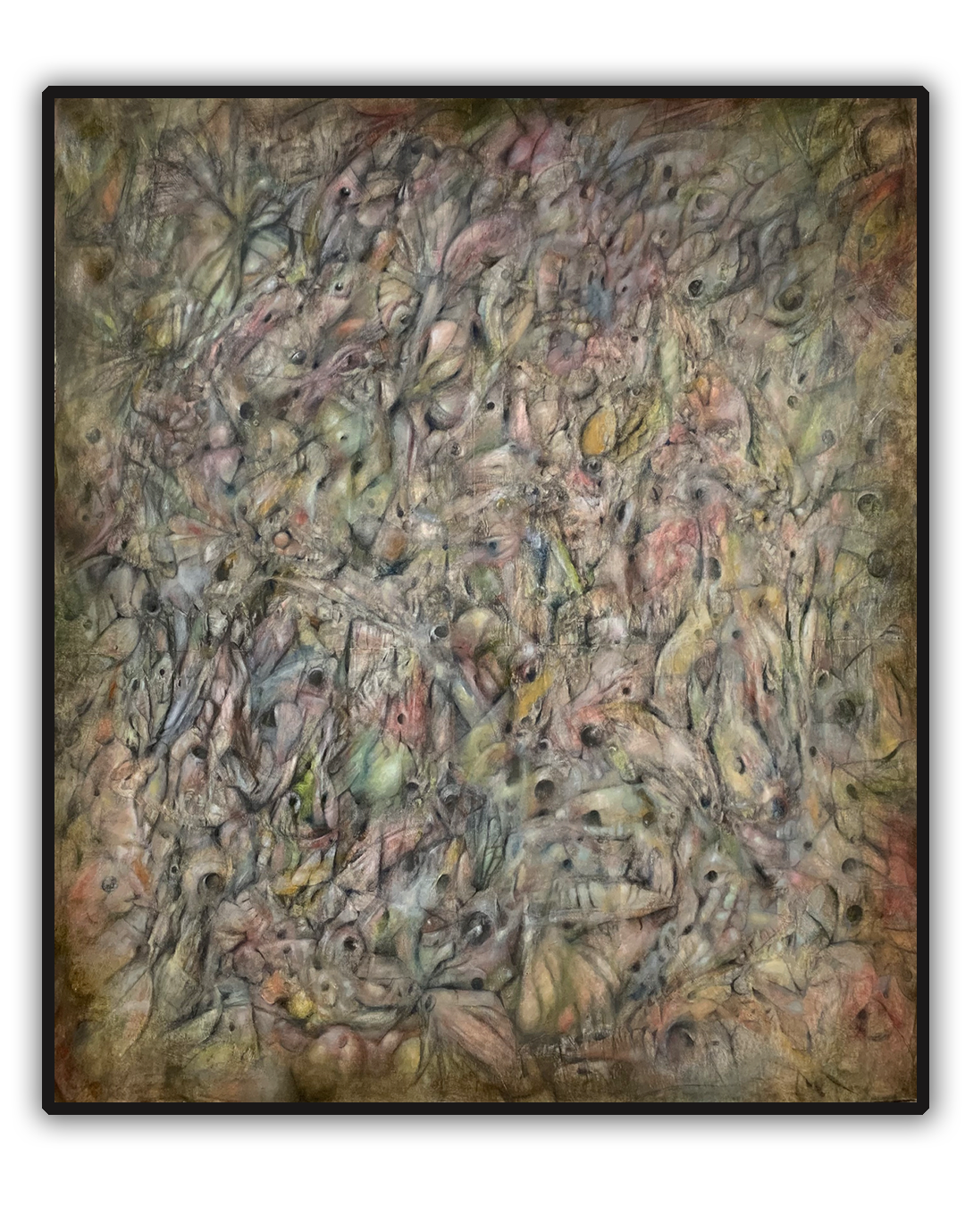 Overlay 5, mixed media by Geoff Holle.