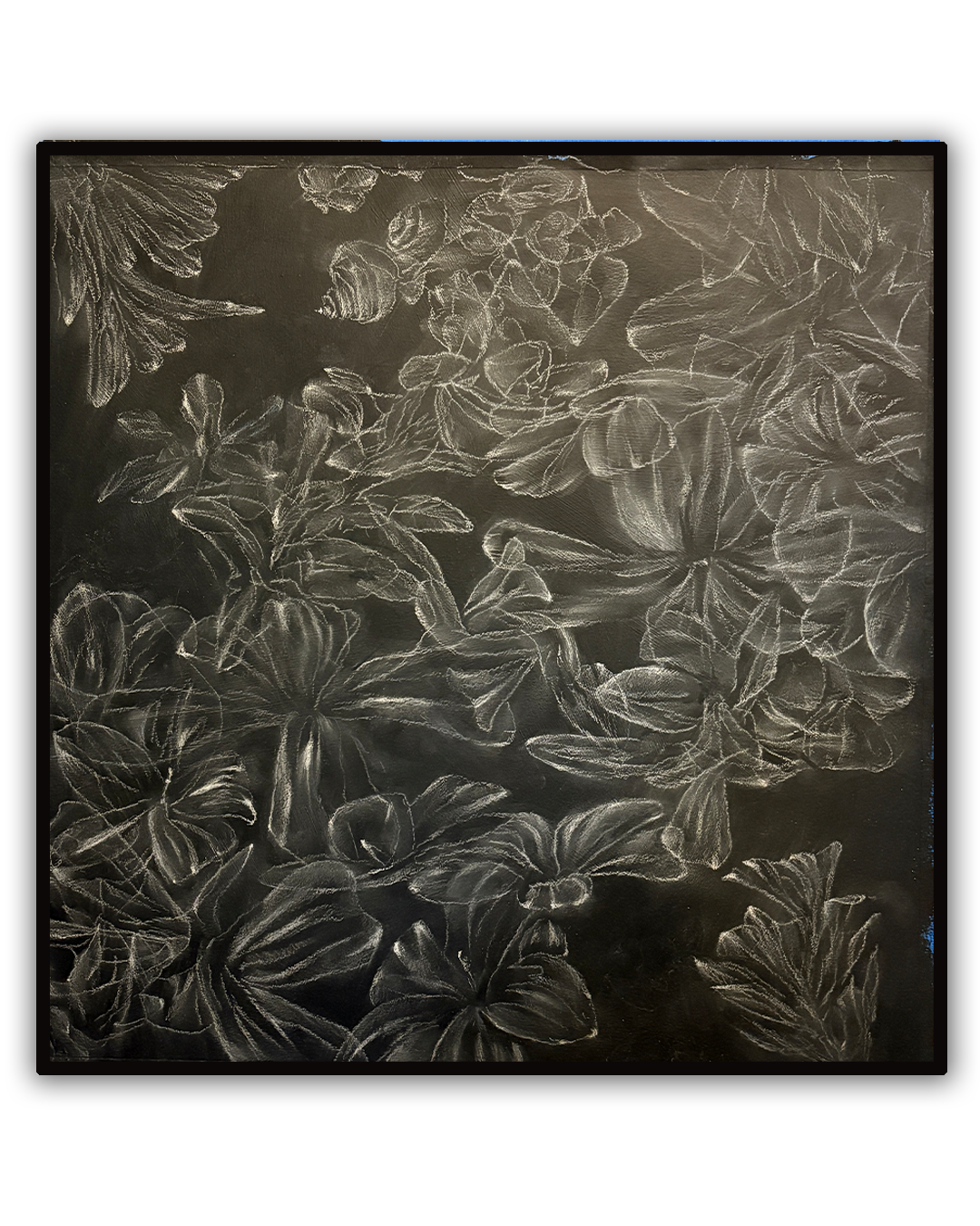 Overlay 9 (foli.age), pastel on paper by Geoff Holle.