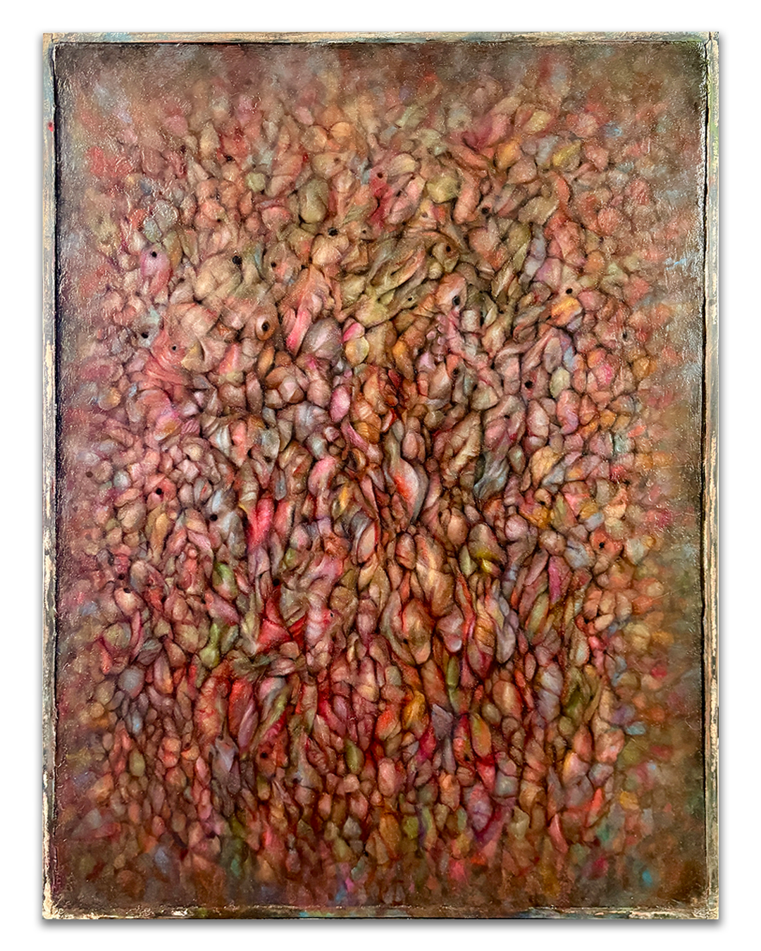 Overlay 31 oil painting on panel by Geoff Holle